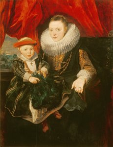 Portret van een vrouw en kind